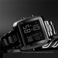 SKMEI 1369 Fashion Men Digital Wrist Watch Rectangle Double Time Countdown Alarm Waterproof Clock Sport Watches